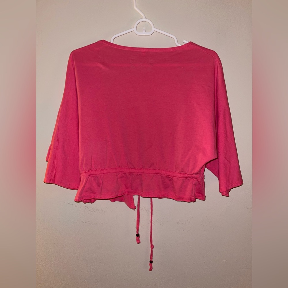 Arizona Jean Company Pink Wrap Top - Picture 3 of 3